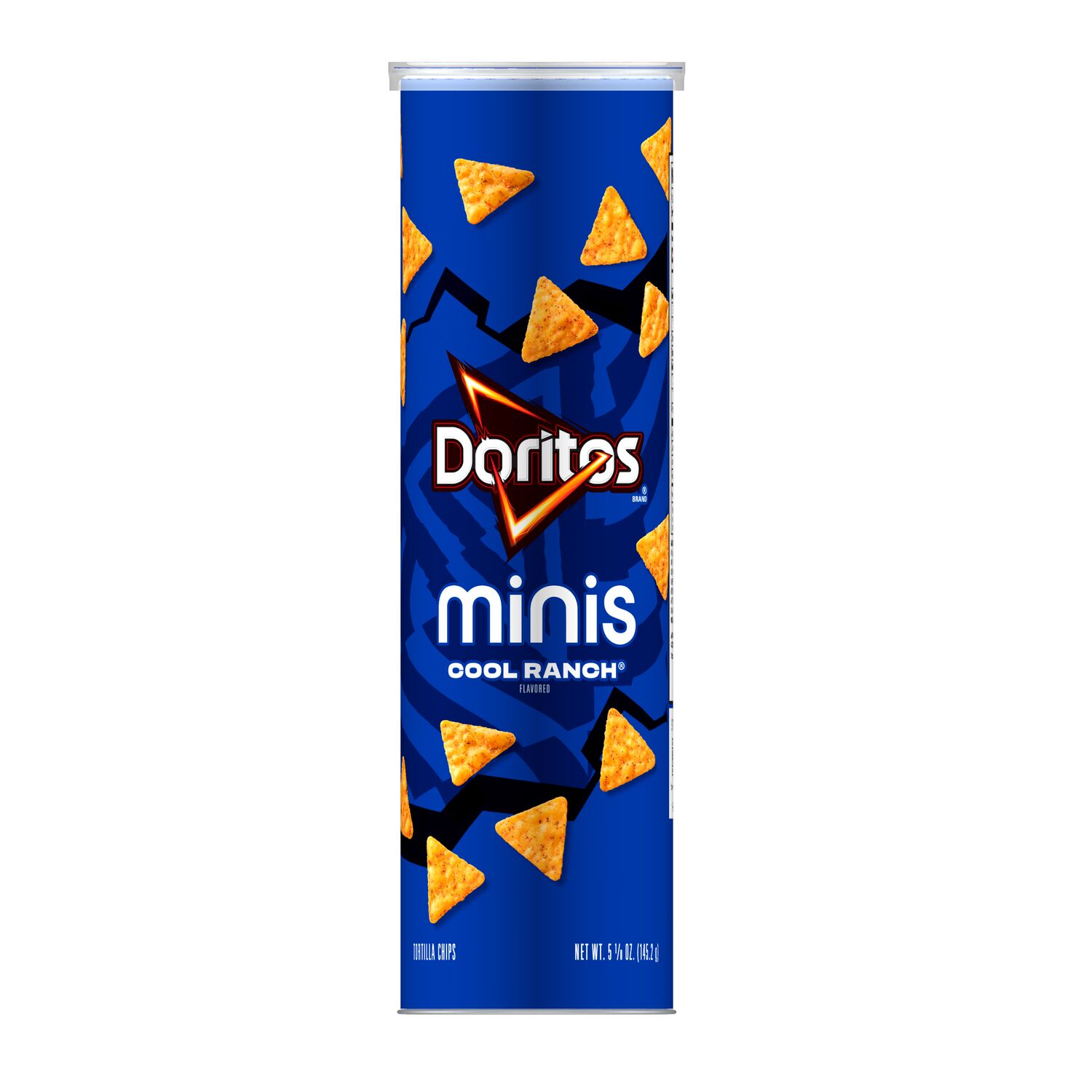 Doritos Minis Tortilla Chips Cool Ranch Flavored, 5.125 oz, Canister