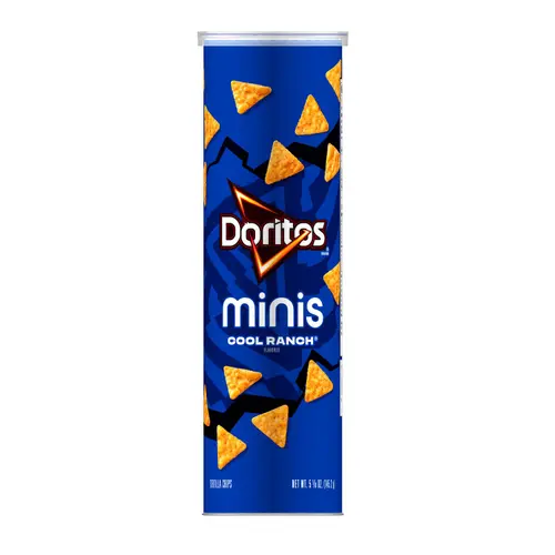 Doritos Minis Tortilla Chips Cool Ranch Flavored, 5.125 oz, Canister