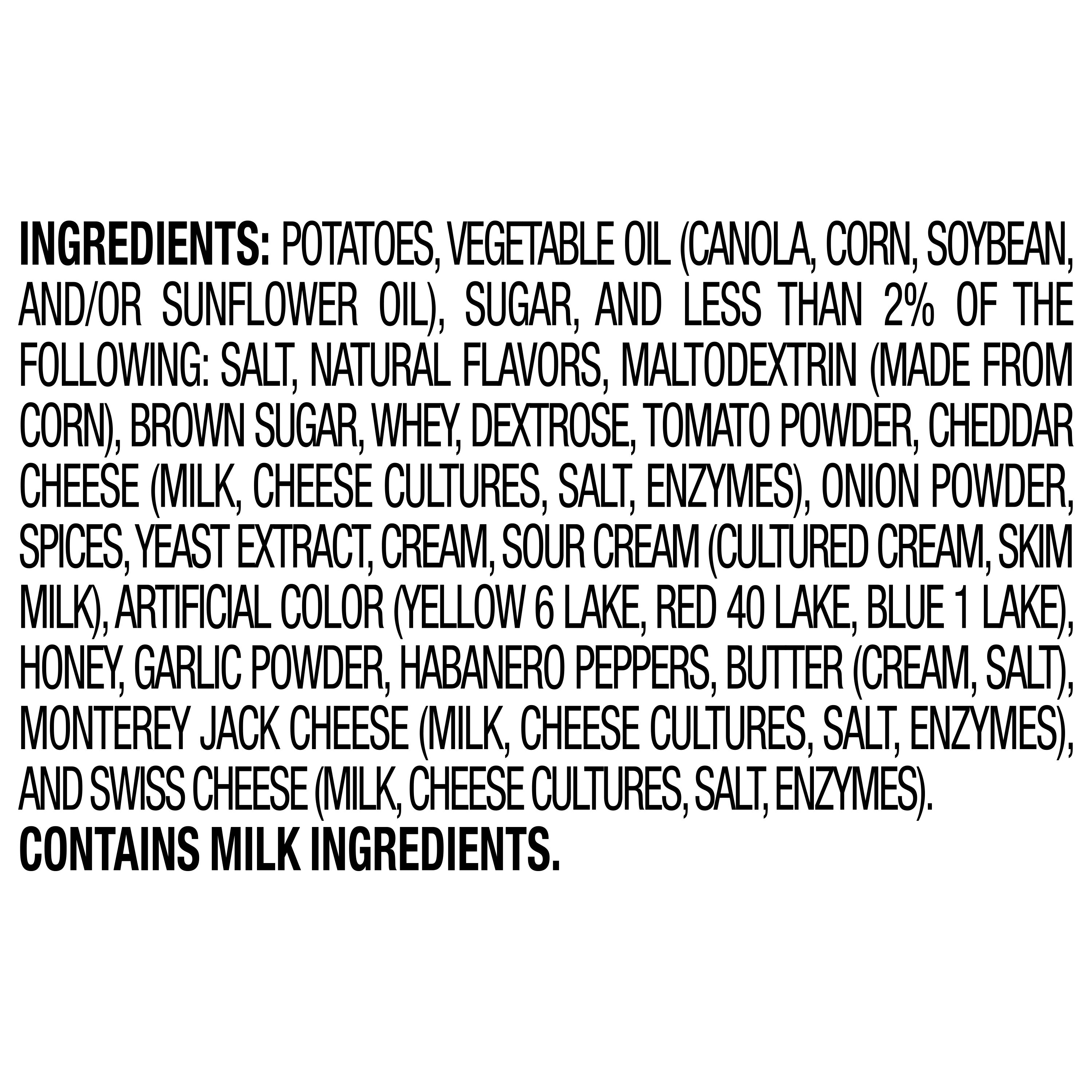 Ruffles Honey Habanero Limited Edition Flavor Potato Snack Chips, 8 Ounce Bag thumbnail 4