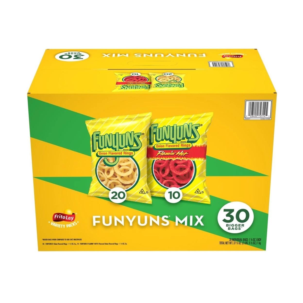 Funyuns Onion Flavored Rings Variety Pack 1.25 Ounce (Pack of 30)