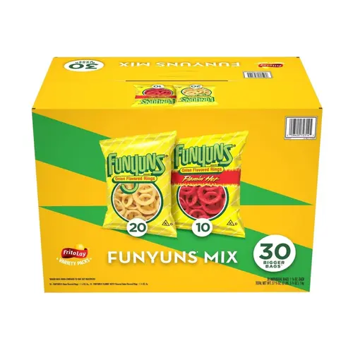 Funyuns Onion Flavored Rings Variety Pack 1.25 Ounce (Pack of 30)