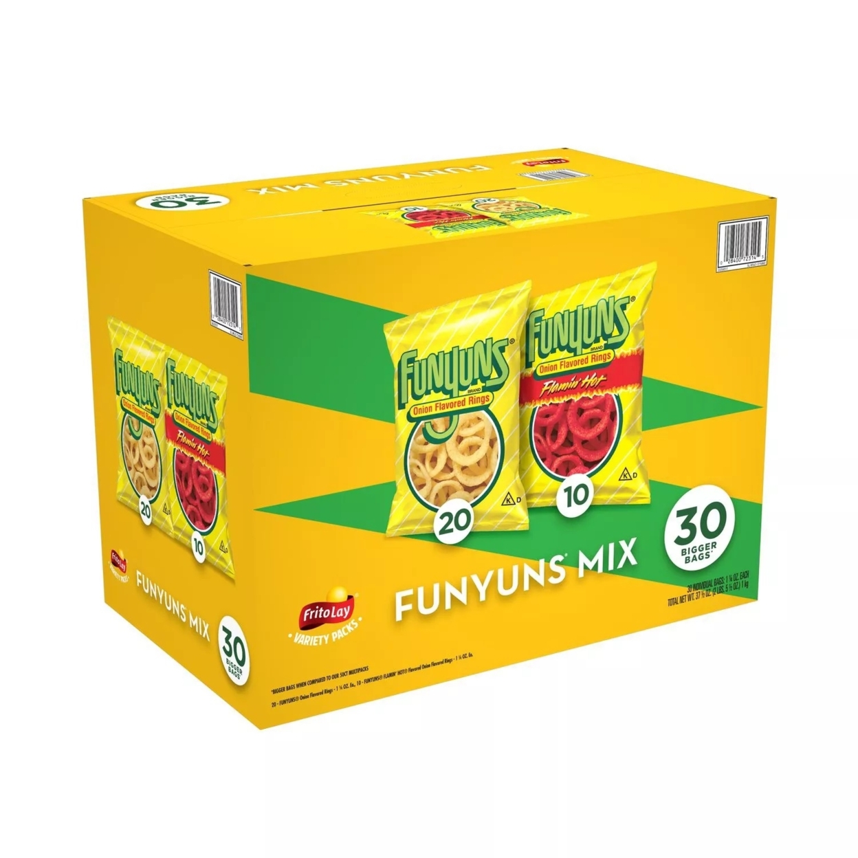 Funyuns Onion Flavored Rings Variety Pack 1.25 Ounce (Pack of 30) thumbnail 2