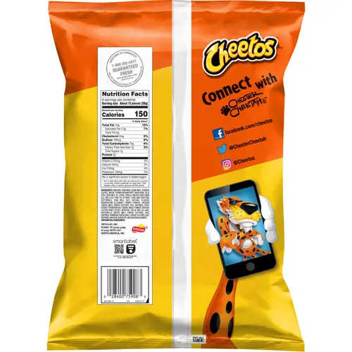 Cheetos Cheese Pizza Puffs Snack 8.0 Ounce Bag thumbnail 4