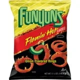 Funyuns Onion Flavored Rings Flamin' Hot Flavored 5.25 Ounce Bag