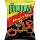 Funyuns Onion Flavored Rings Flamin' Hot Flavored 5.25 Ounce Bag