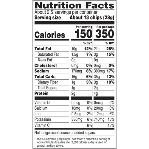Ruffles Potato Chips Flamin' Hot Flavored, 2.25 oz Bag thumbnail 3