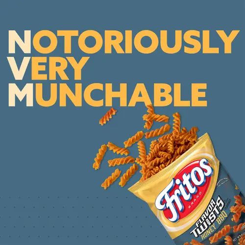 Fritos Flavor Twists Corn Snacks Honey BBQ Flavored, 3.375 oz Bag thumbnail 3