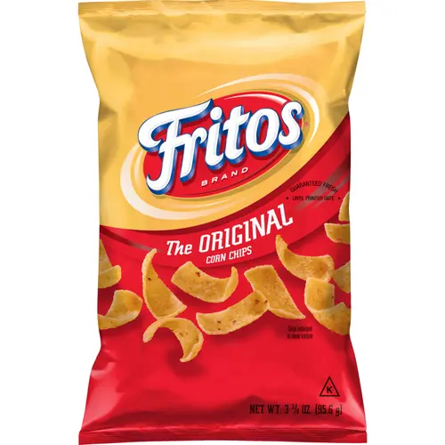 Fritos Original Corn Chips Snacks, 3.375 oz Bag
