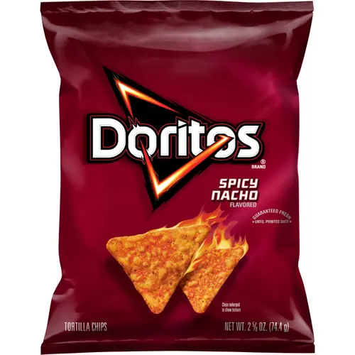Doritos Spicy Nacho Flavor Tortilla Chips, 2.625 oz Bag