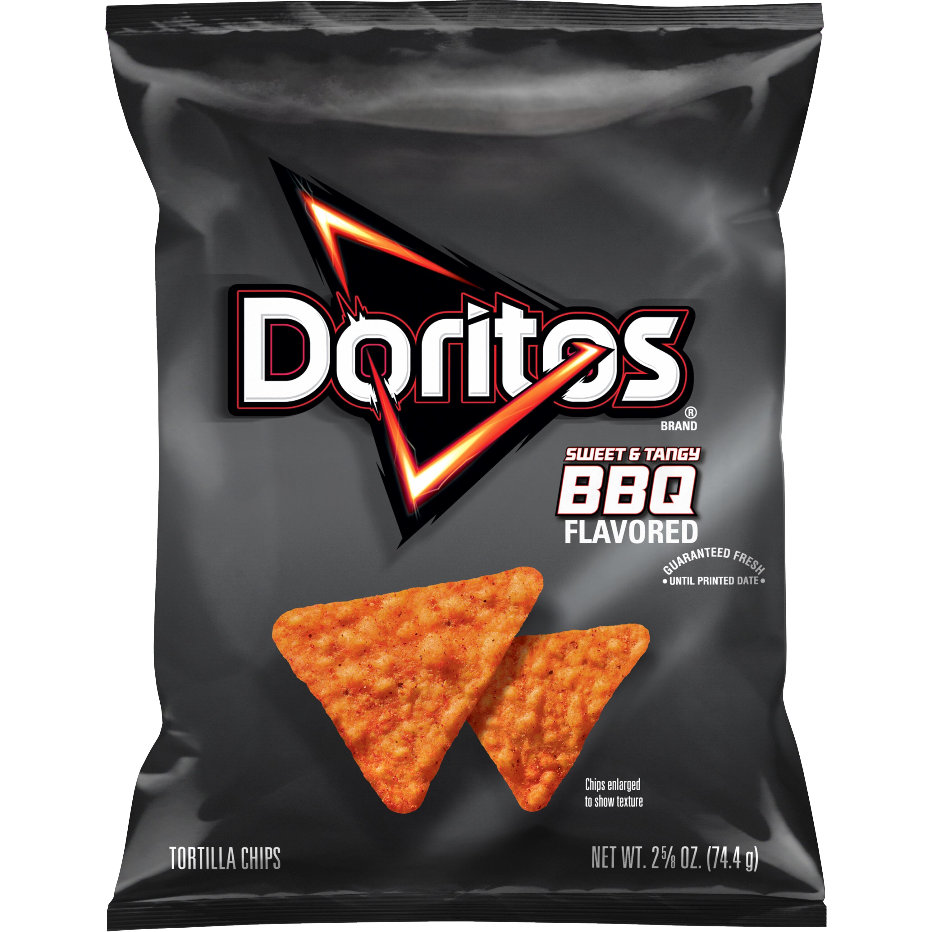 Doritos Tortilla Chips Sweet & Tangy BBQ Flavored, 2.625 oz Bag