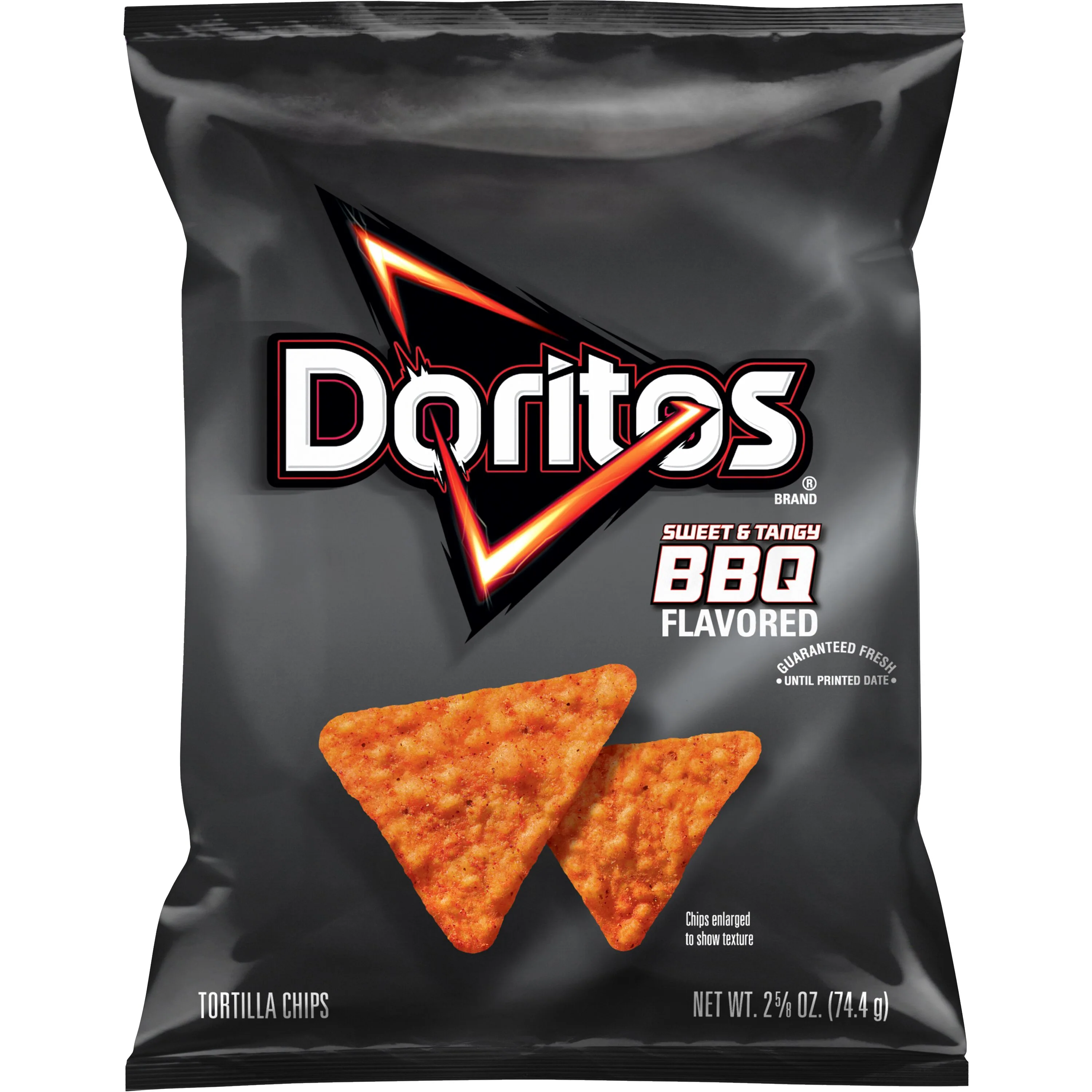 Doritos Tortilla Chips Sweet & Tangy BBQ Flavored, 2.625 oz Bag