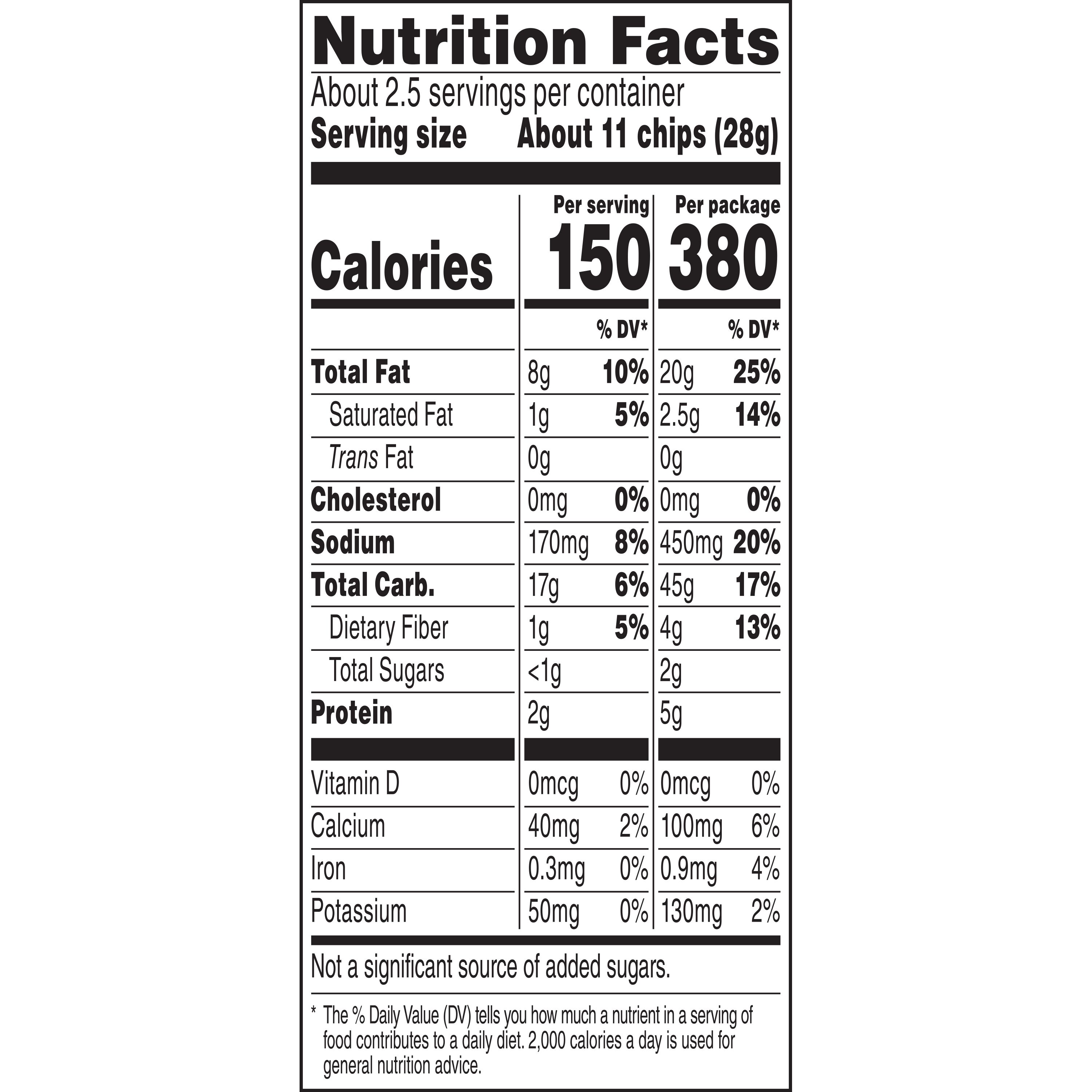 Doritos Tortilla Chips Snack Chips Guacamole Flavored, 2.625 oz Bag thumbnail 4