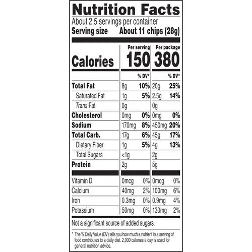 Doritos Tortilla Chips Snack Chips Guacamole Flavored, 2.625 oz Bag thumbnail 4