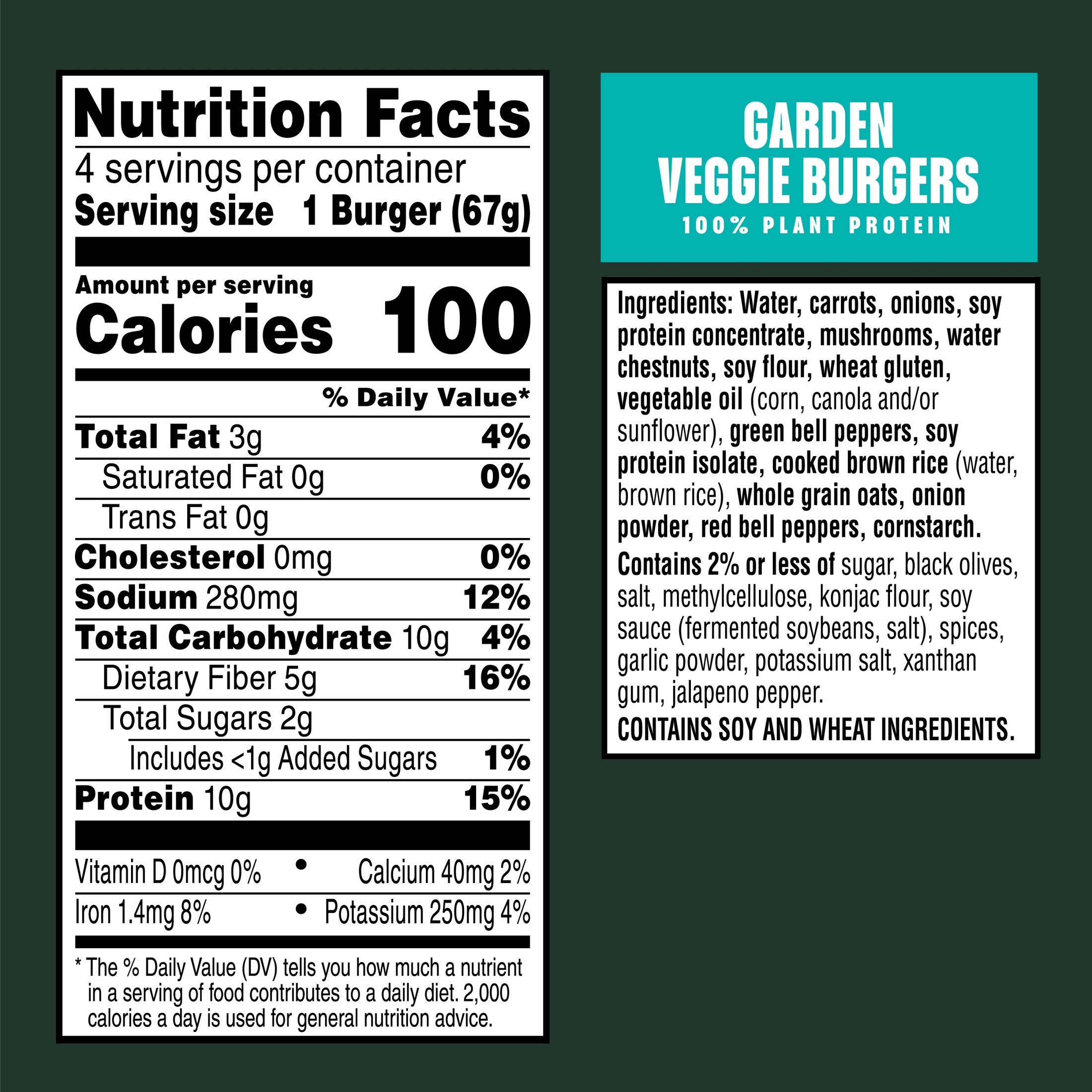MorningStar Farms Vegan Garden Veggie Plant Based Veggie Burgers, 9.5 oz, 4 Count (Frozen) thumbnail 3