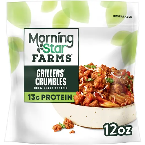 MorningStar Farms Meal Starters Vegan Grillers Vegan Crumbles, 12 oz Bag thumbnail 2