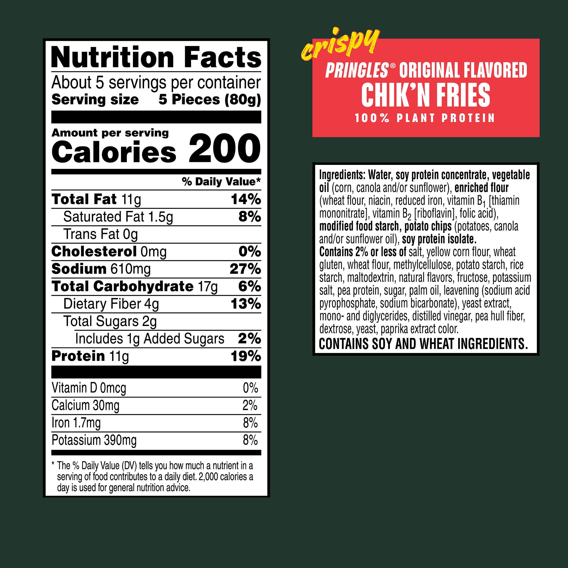 MorningStar Farms Vegan Pringles Original Flavor Plant Based Chik'n Fries, 13.5 oz Bag thumbnail 3