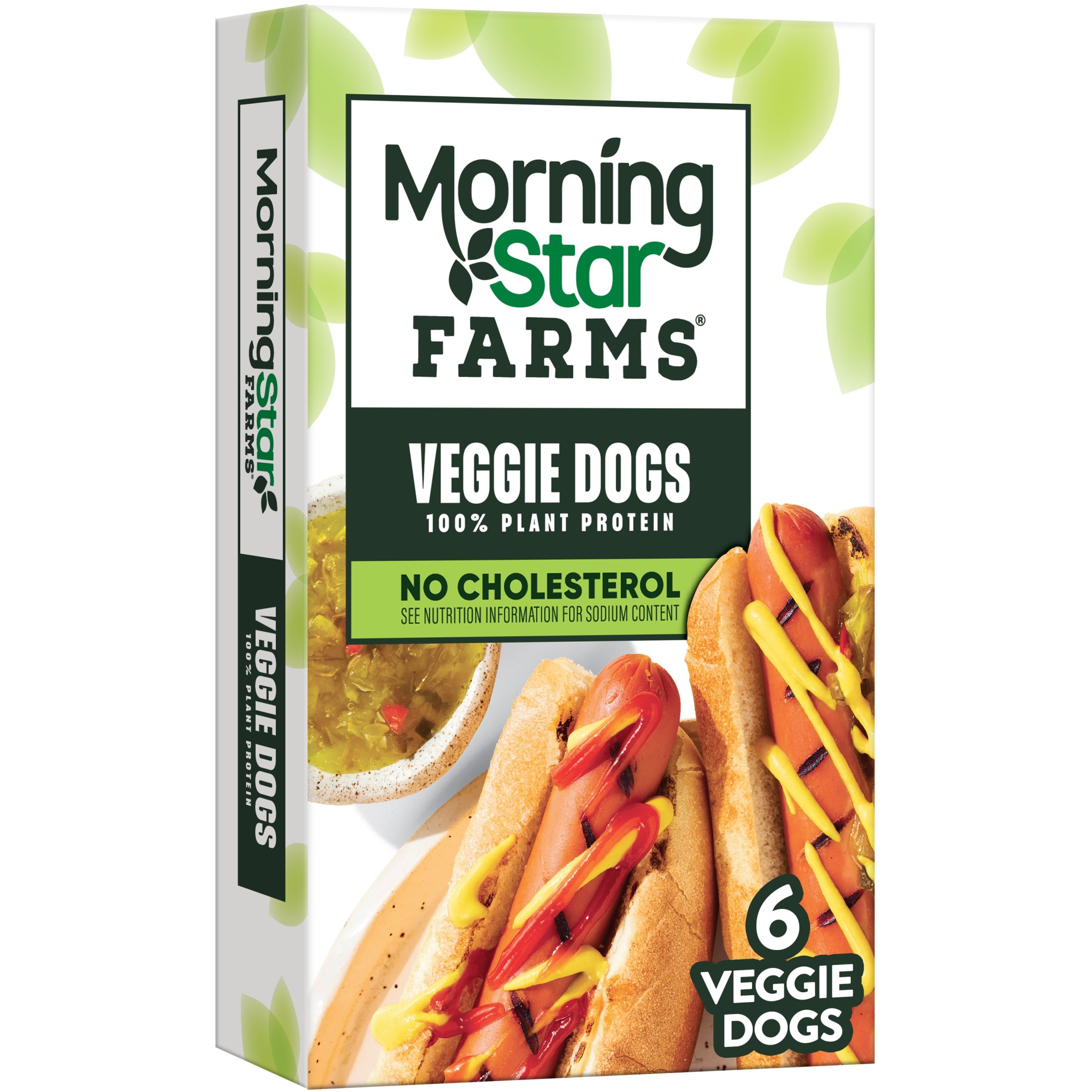 MorningStar Farms Vegan Original Plant Based Veggie Dogs, 8.4 oz, 6 Count Box thumbnail 2