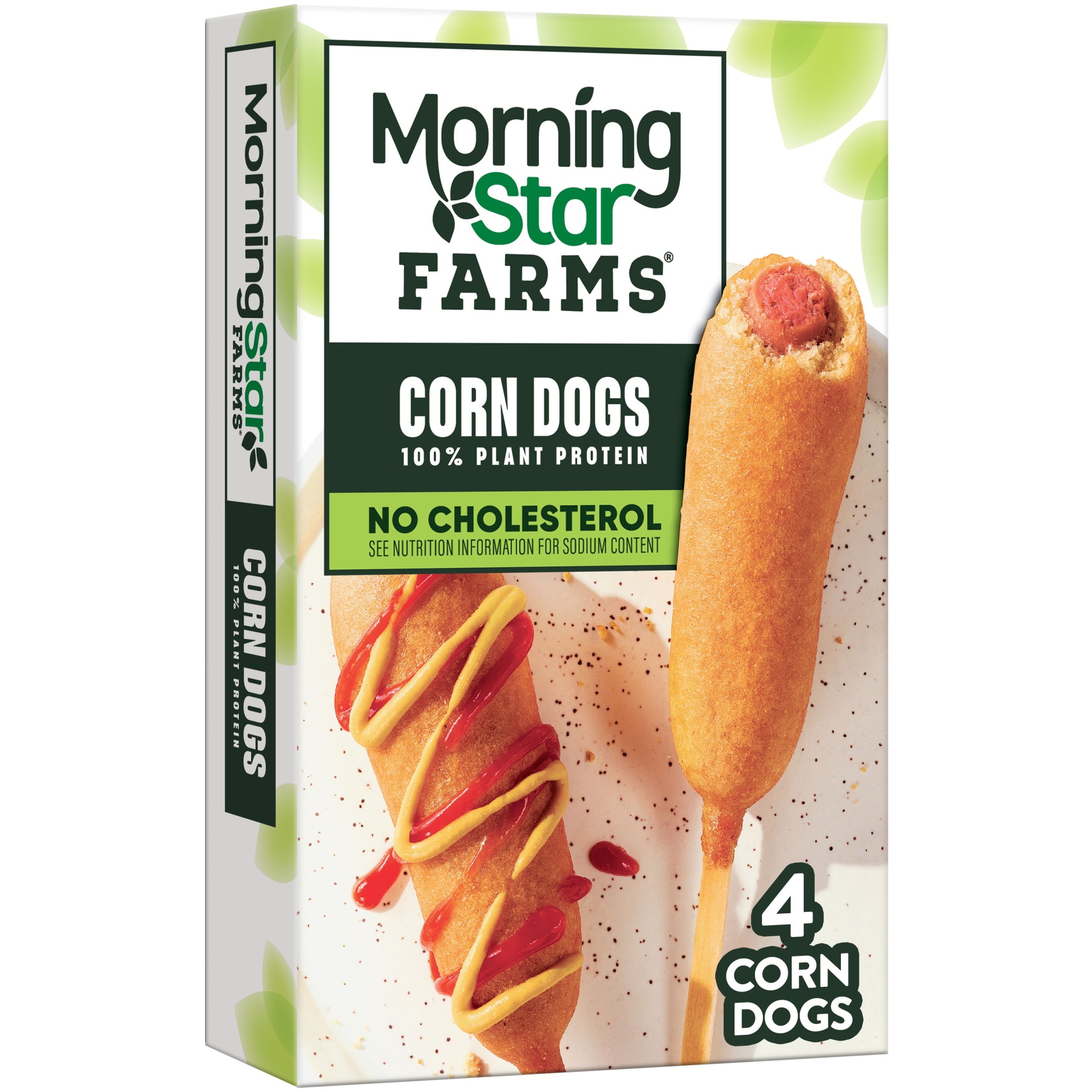 MorningStar Farms Vegan Original Plant Based Corn Dogs, 10 oz, 4 Count Box thumbnail 2