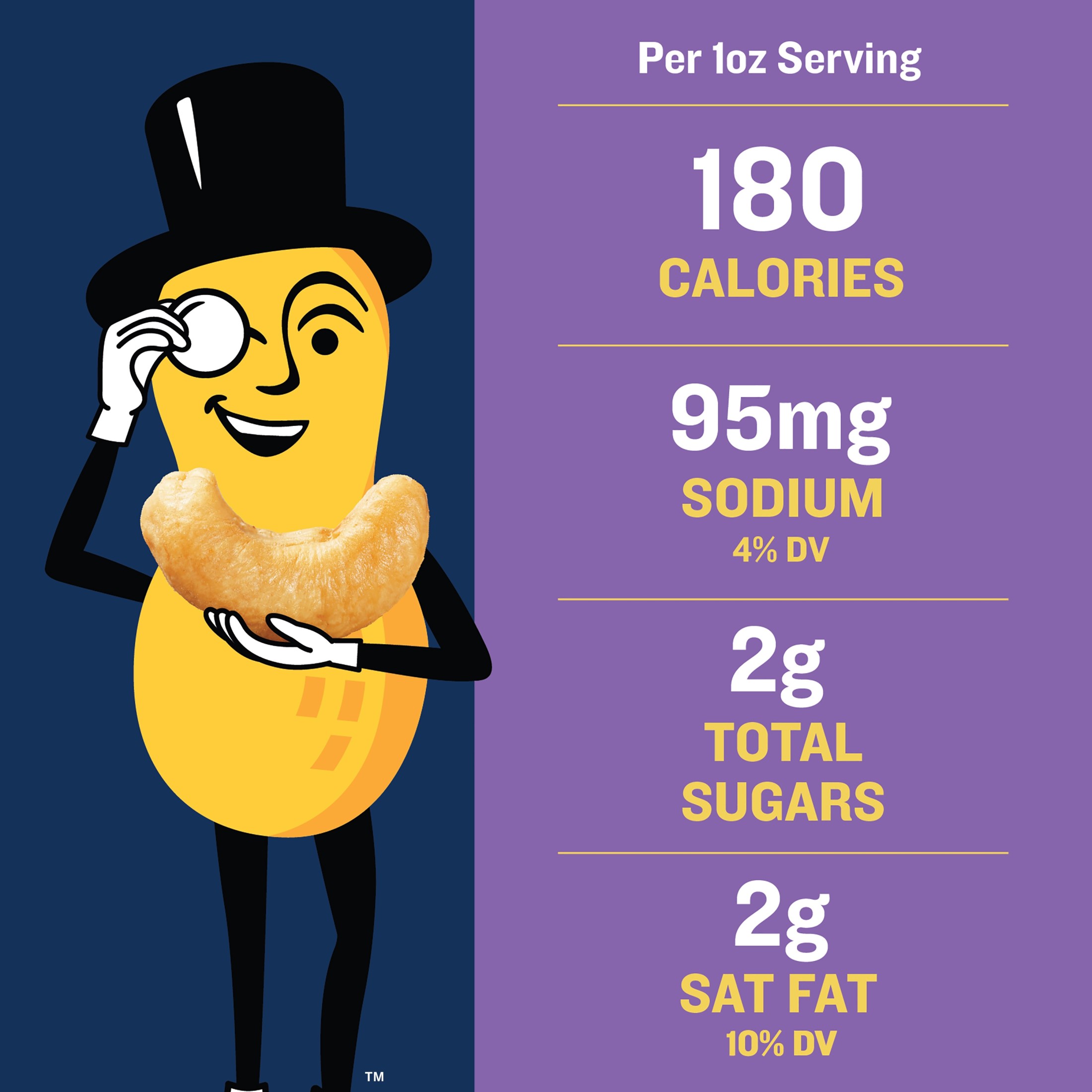 PLANTERS Deluxe Salted Mixed Nuts, Party Snacks, Plant-Based Protein, 34 oz Plastic Jar thumbnail 2