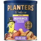Planters Deluxe Mixed Nuts With Hazelnuts, 15.25 Ounce Canister