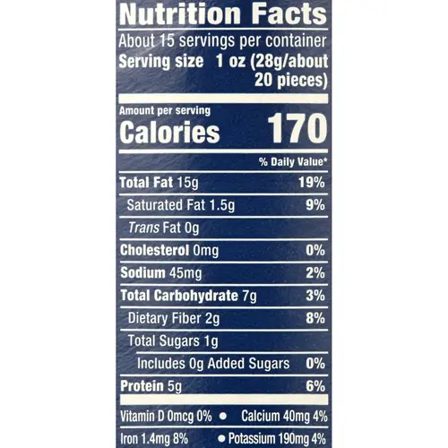 PLANTERS Deluxe Cashews, Almonds & Pecans, Party Snacks, Plant-Based Protein, 15.25 oz Canister thumbnail 2