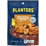PLANTERS Spicy Nuts & Cajun Sticks Trail Mix, Party Snacks, Plant Based Protein, 6 oz Resealable Bag