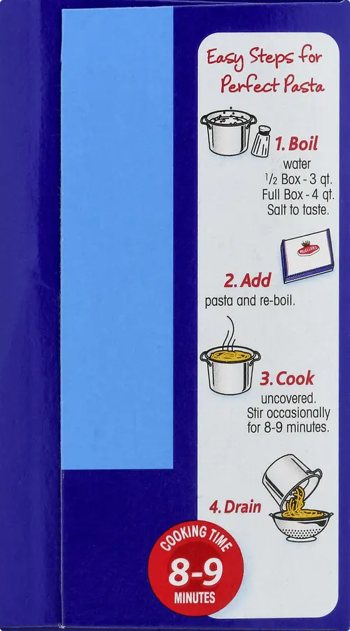 Mueller's Pot-Sized Sodium-Free, Cholesterol-Free Thin Spaghetti Pasta, 16 oz (Shelf-Stable) thumbnail 4