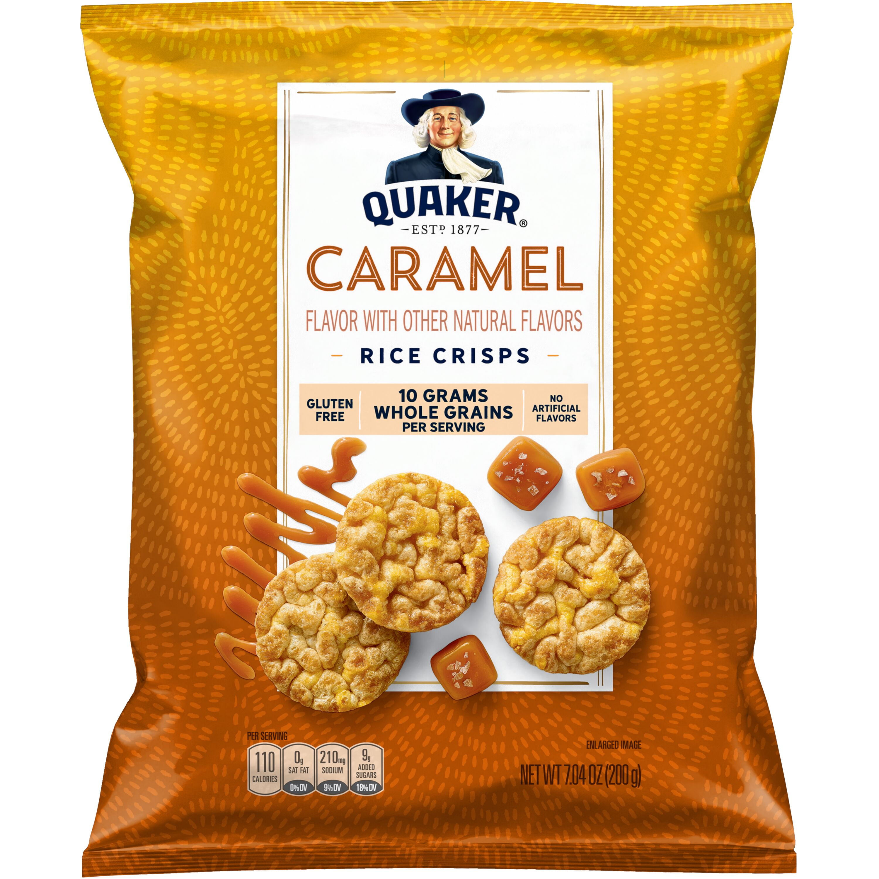 (6 pack) Quaker Caramel Flavored Rice Crisps 7.04 oz Bag thumbnail 2