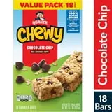 Quaker Chewy Chocolate Chip Granola Bars 18 Count, 0.84 oz Bars thumbnail 4