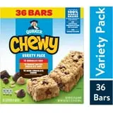 Quaker Chewy Granola Bars, 3 Flavor Variety Pack, 30.4 oz, 36 Count