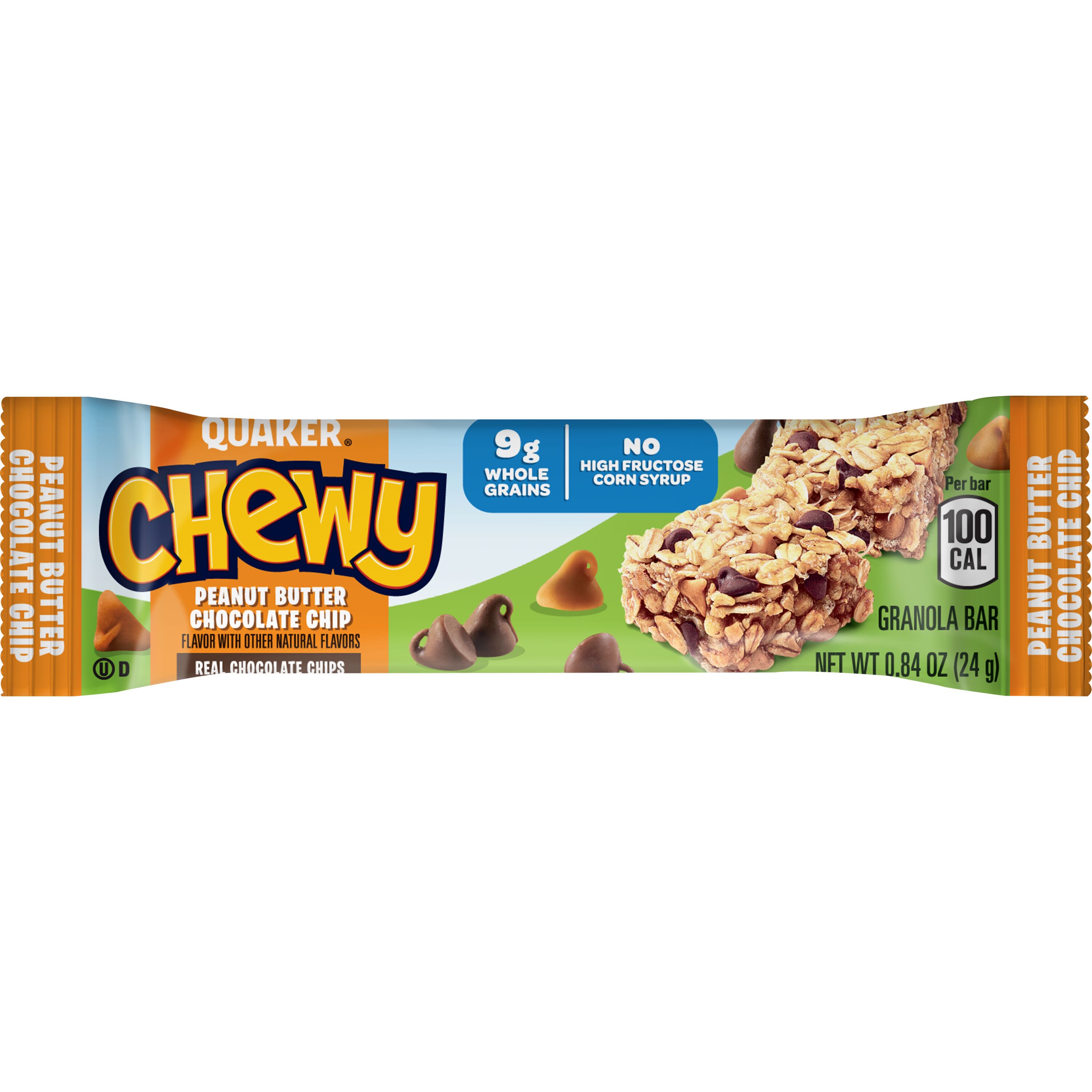 Quaker Chewy Granola Bar, Peanut Butter Chocolate Chip Flavor, 18 Count Granola Bars thumbnail 4