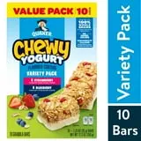 Quaker Chewy Yogurt Strawberry and Blueberry Variety Pack, 12.3 oz,  10 Count