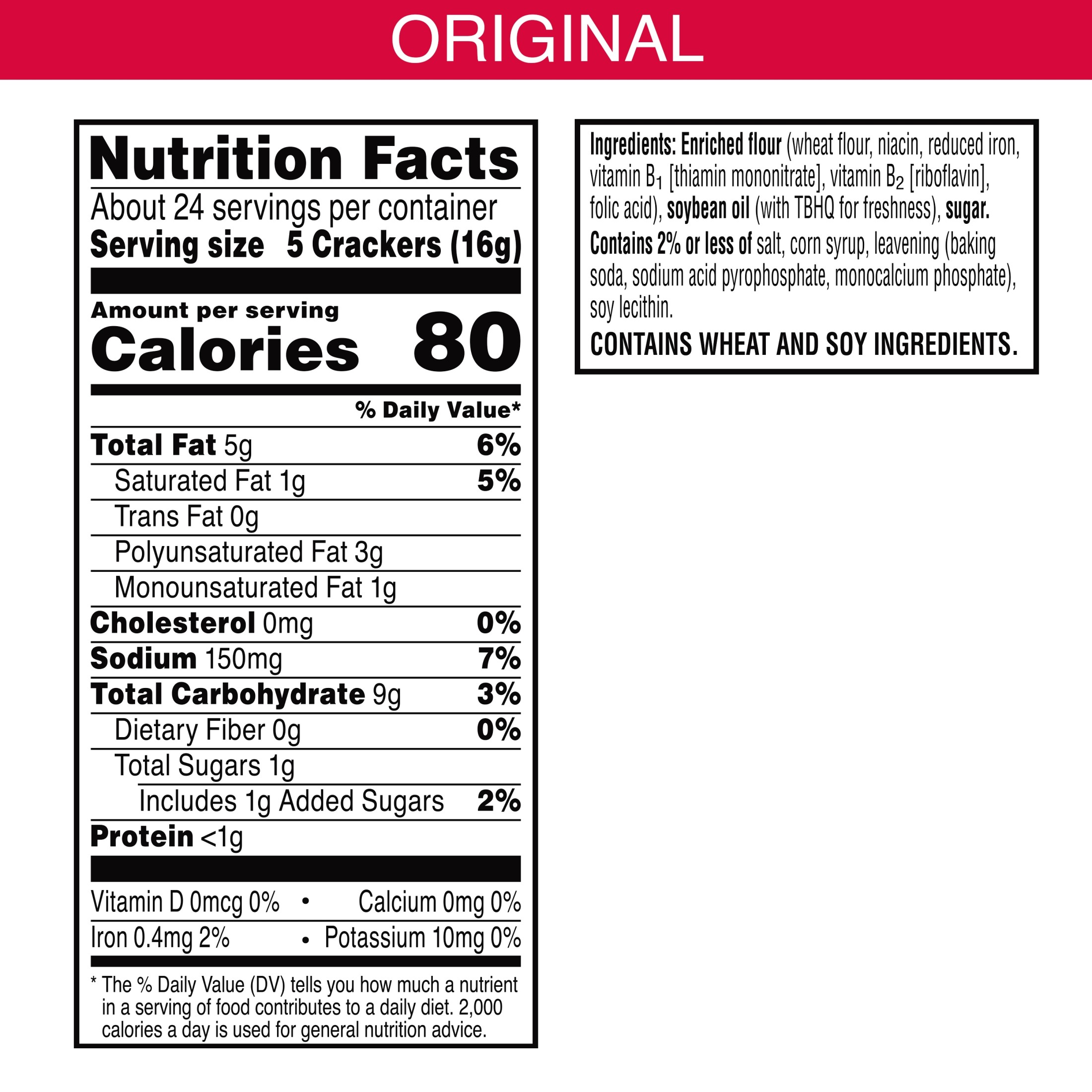 Town House Original Oven Baked Crackers, Party Snacks, 13.8 oz thumbnail 3