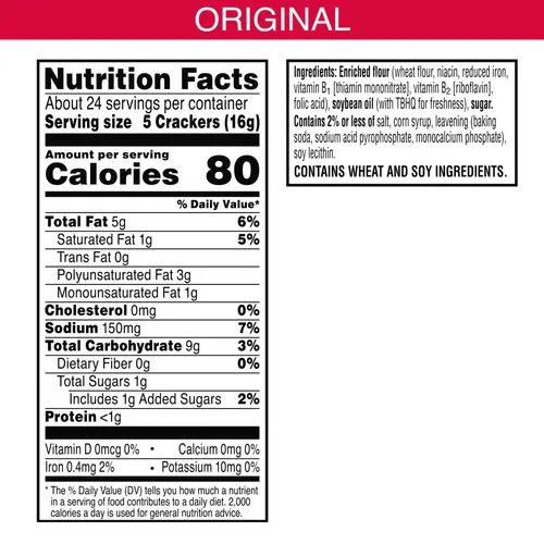 Town House Original Oven Baked Crackers, Party Snacks, 13.8 oz thumbnail 3