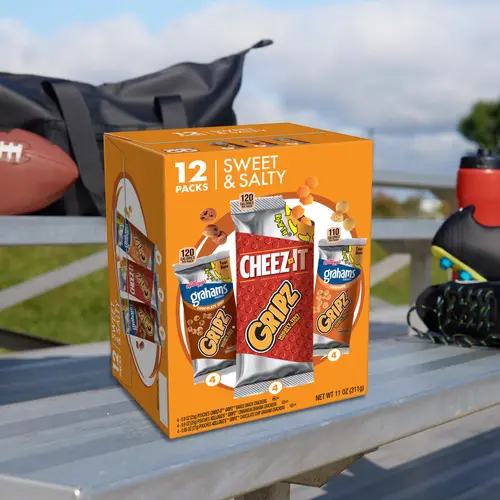 Gripz Variety Pack Tiny Baked Snack Crackers, Lunch Snacks, 12 Count thumbnail 4