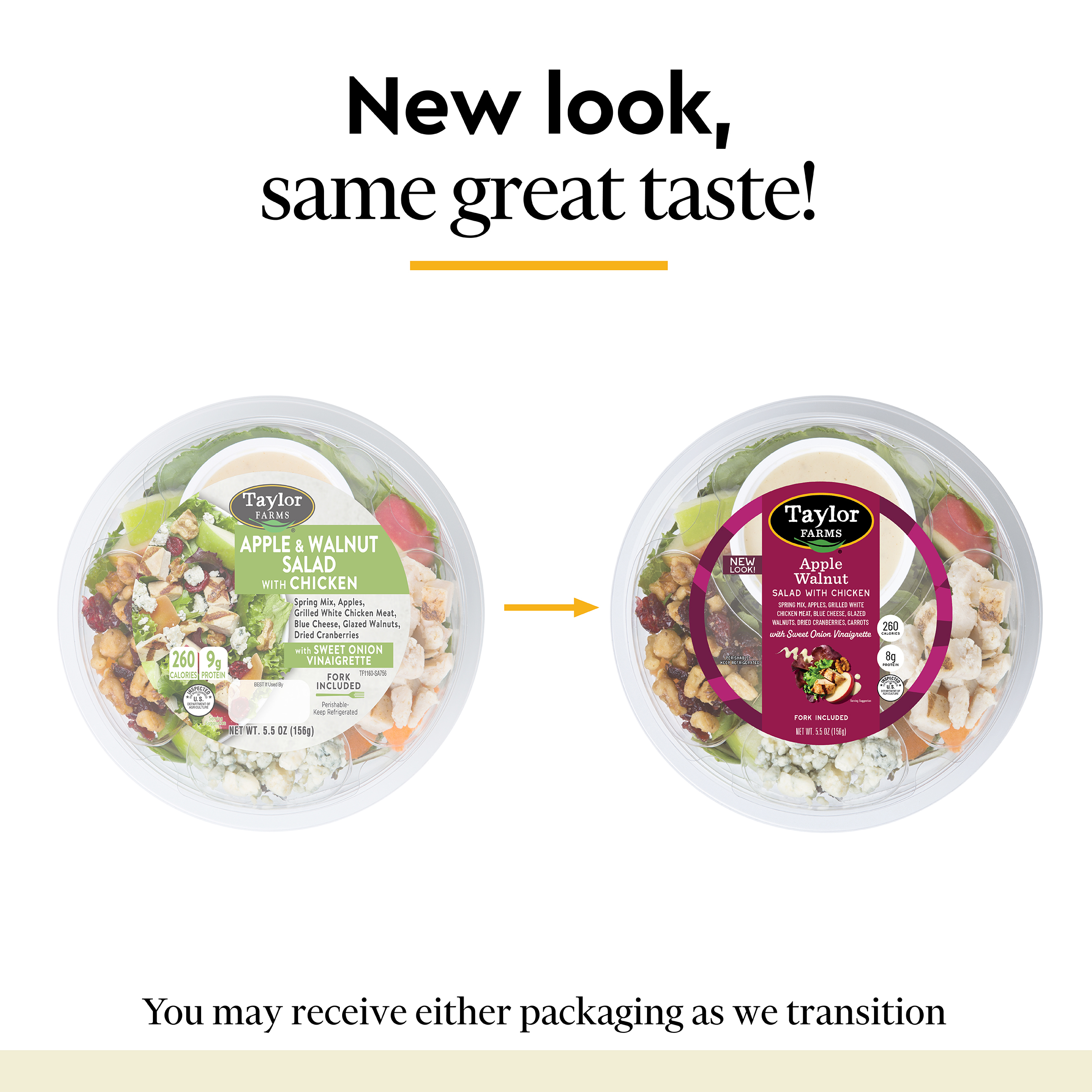 Taylor Farms Apple & Walnut Salad, 5.5oz (Fresh) thumbnail 2