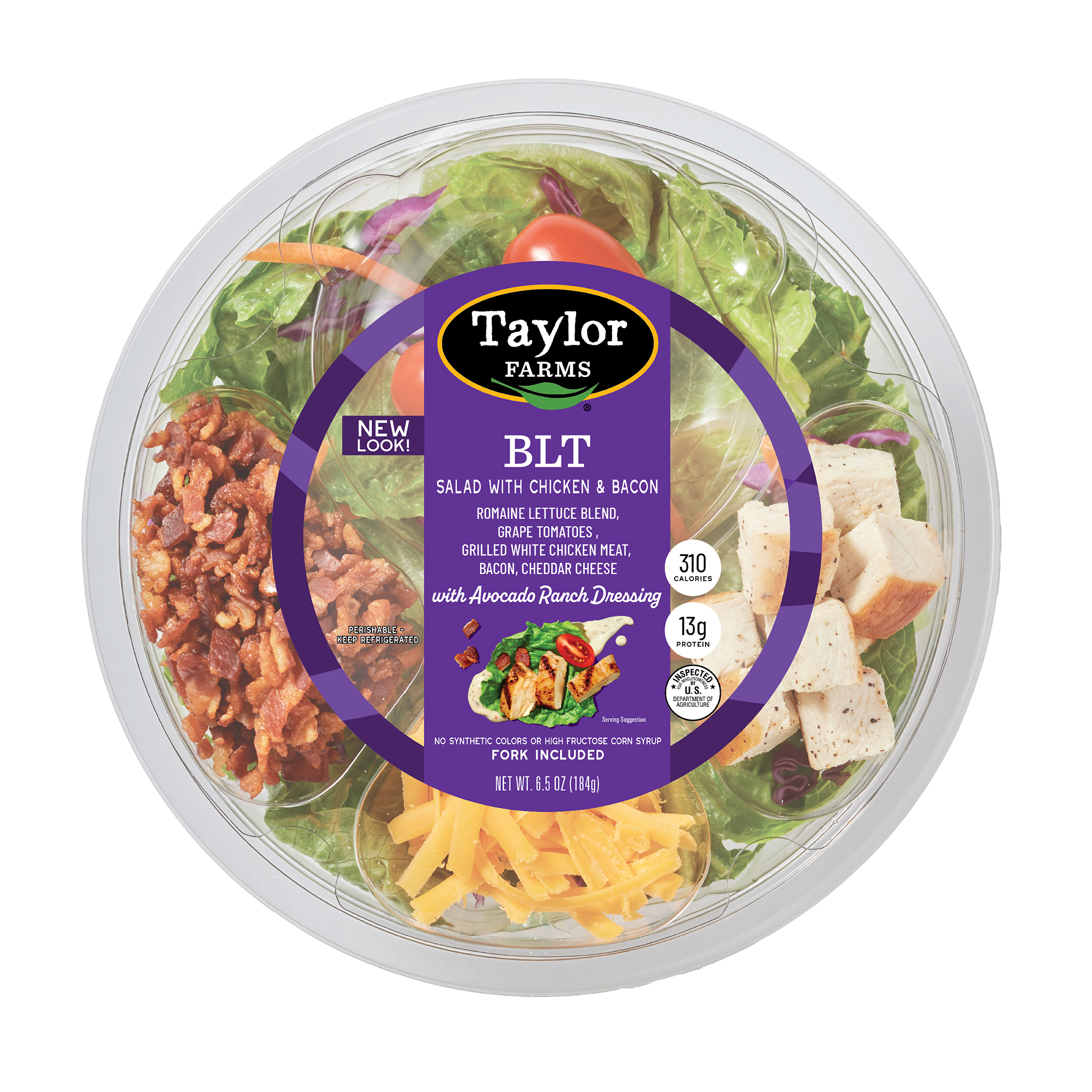 Taylor Farms BLT Salad with Chicken and Bacon, 6.5 oz (Fresh)
