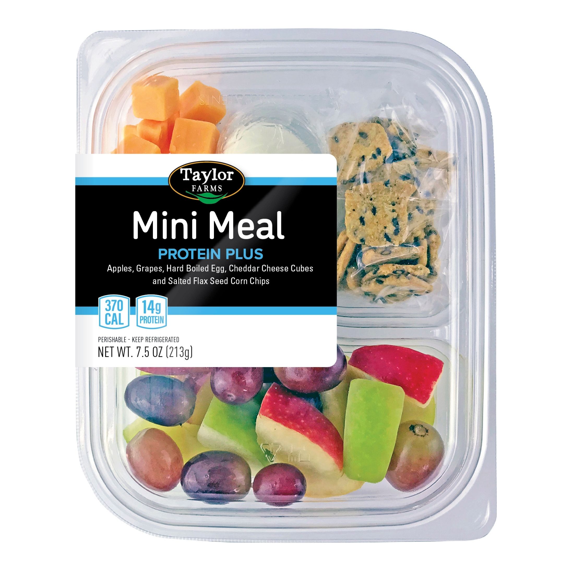 Taylor Farms Protein Plus Mini Meal Snack Tray with Fresh Fruit, 7.5 oz