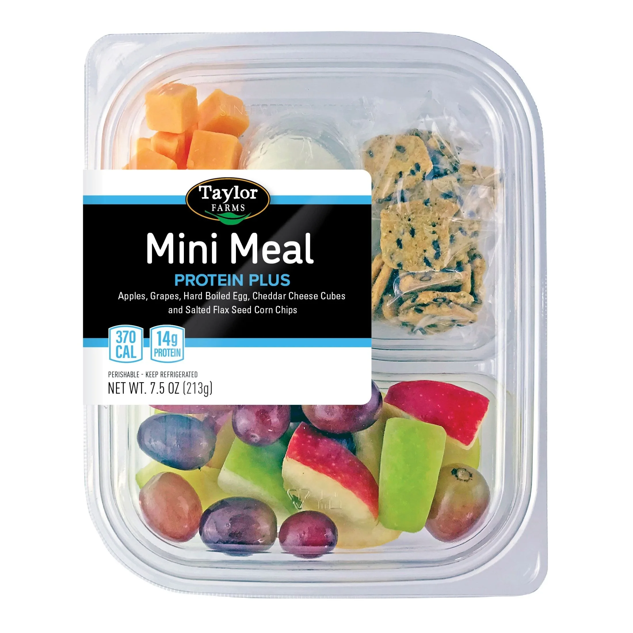 Taylor Farms Protein Plus Mini Meal Snack Tray with Fresh Fruit, 7.5 oz