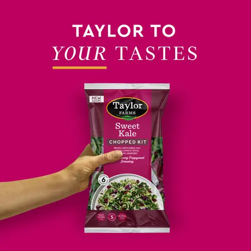 Taylor Farms Sweet Kale Chopped Salad Kit, 12 oz Bag, Fresh thumbnail 4