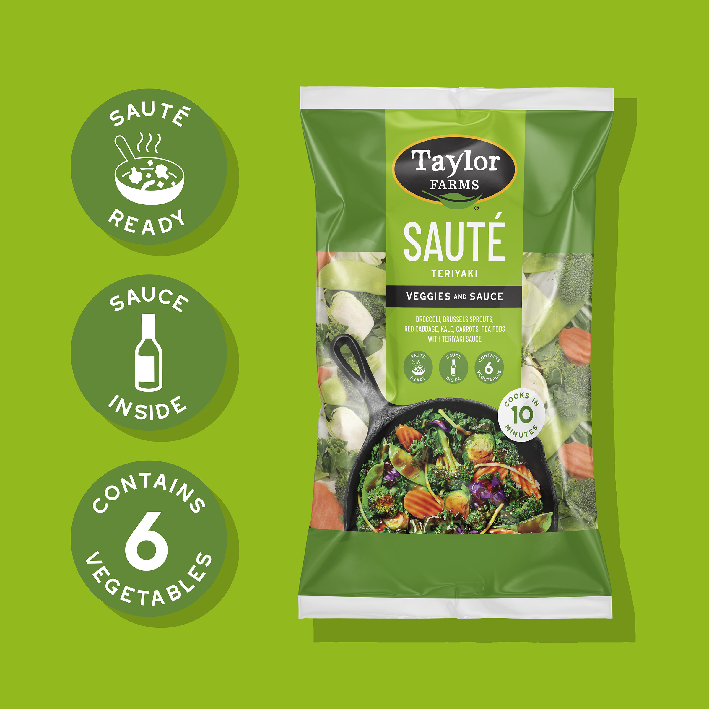 Taylor Farms? Teriyaki Vegetable Stir Fry Kit 12.5oz Bag thumbnail 2