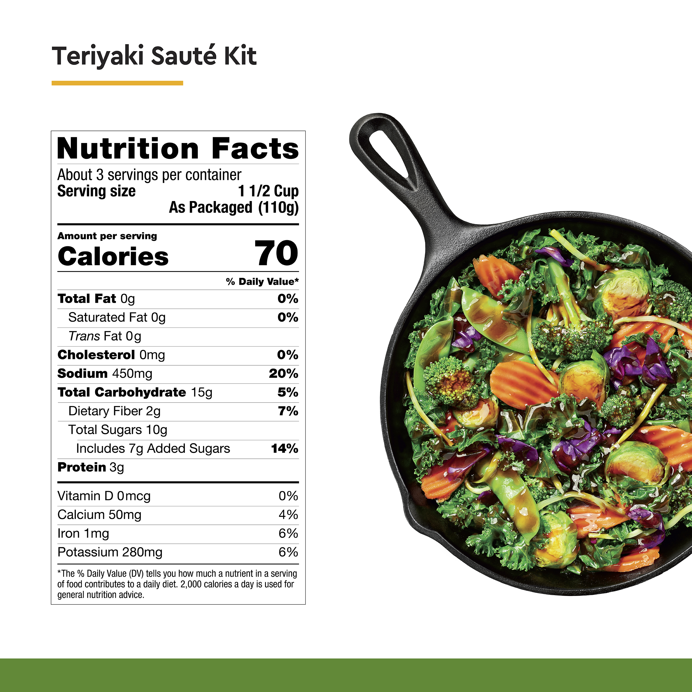 Taylor Farms? Teriyaki Vegetable Stir Fry Kit 12.5oz Bag thumbnail 3