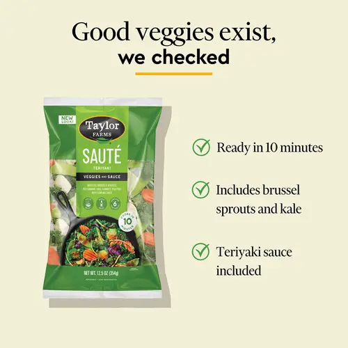 Taylor Farms? Teriyaki Vegetable Stir Fry Kit 12.5oz Bag thumbnail 4