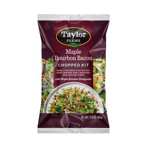 Taylor Farms Maple Bourbon Bacon Chopped Salad Kit, 12.8 oz Bag, Fresh
