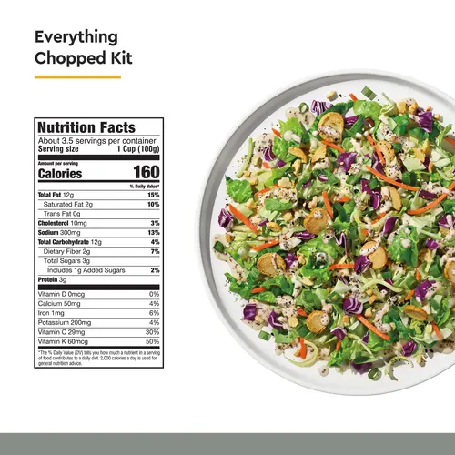 Taylor Farms Everything Chopped Salad Kit, 11.57 oz Bag, Fresh thumbnail 3