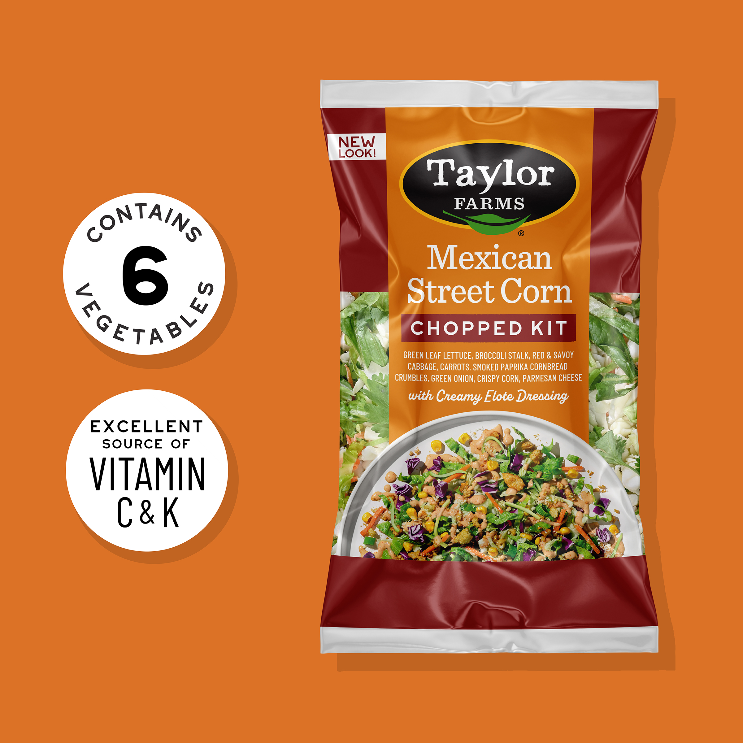 Taylor Farms Mexican Style Street Corn Fresh Chopped Salad Kit, 11.62 oz, Fresh thumbnail 2