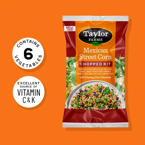 Taylor Farms Mexican Style Street Corn Fresh Chopped Salad Kit, 11.62 oz, Fresh thumbnail 2