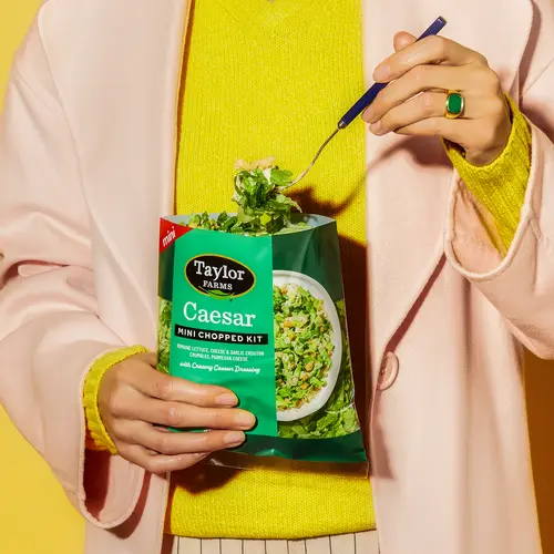 Taylor Farms Caesar Mini Salad Kit, 4.42 oz Bag, Fresh thumbnail 3