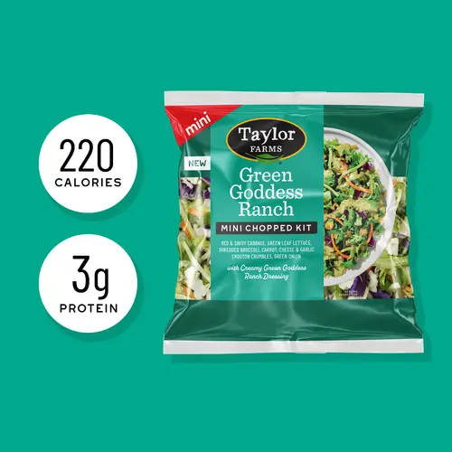 Taylor Farms Green Goddess Ranch Mini Salad Kit, 4.55 oz Bag, Fresh thumbnail 4