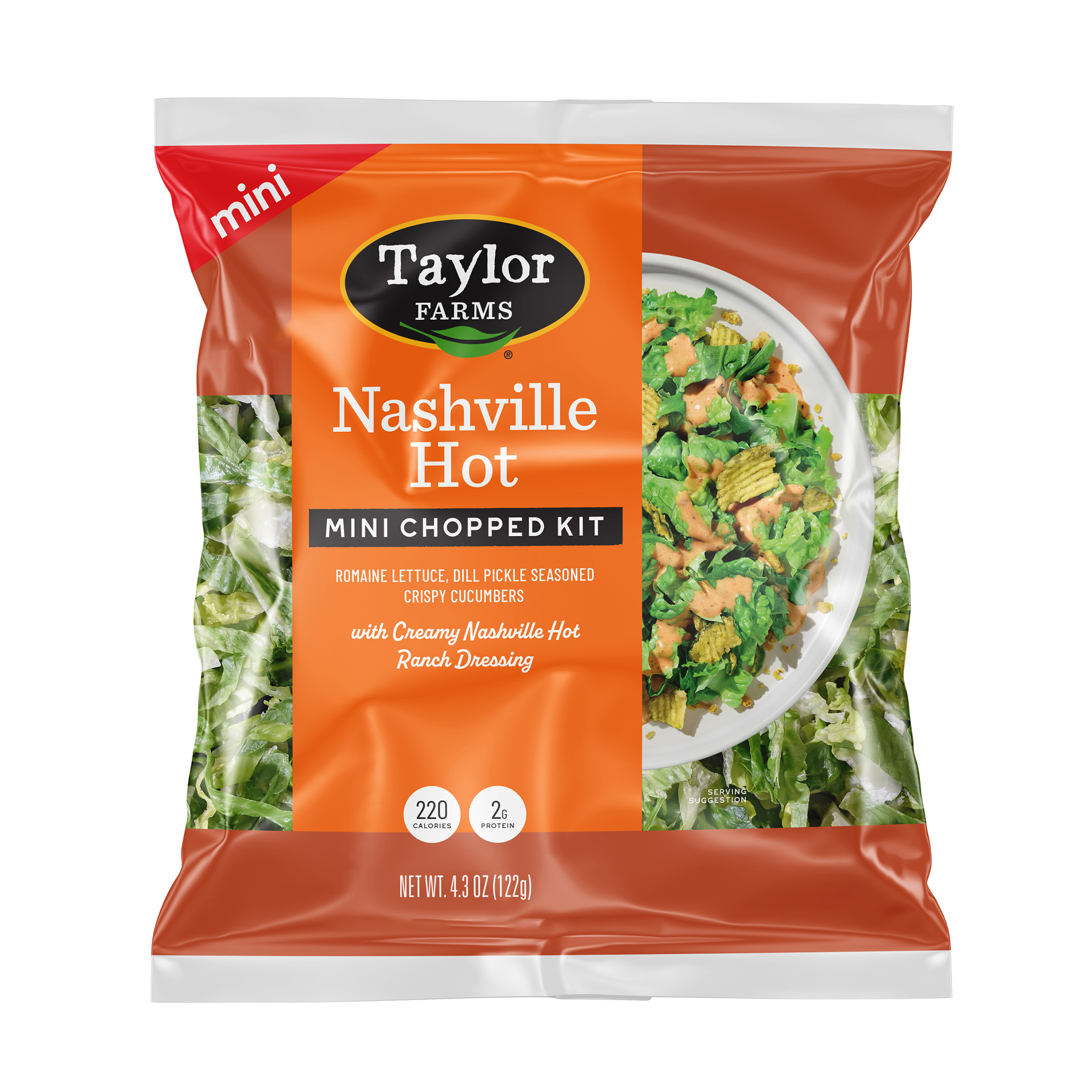 Taylor Farms Nashville Hot Mini Salad Kit, 4.3 oz, Fresh